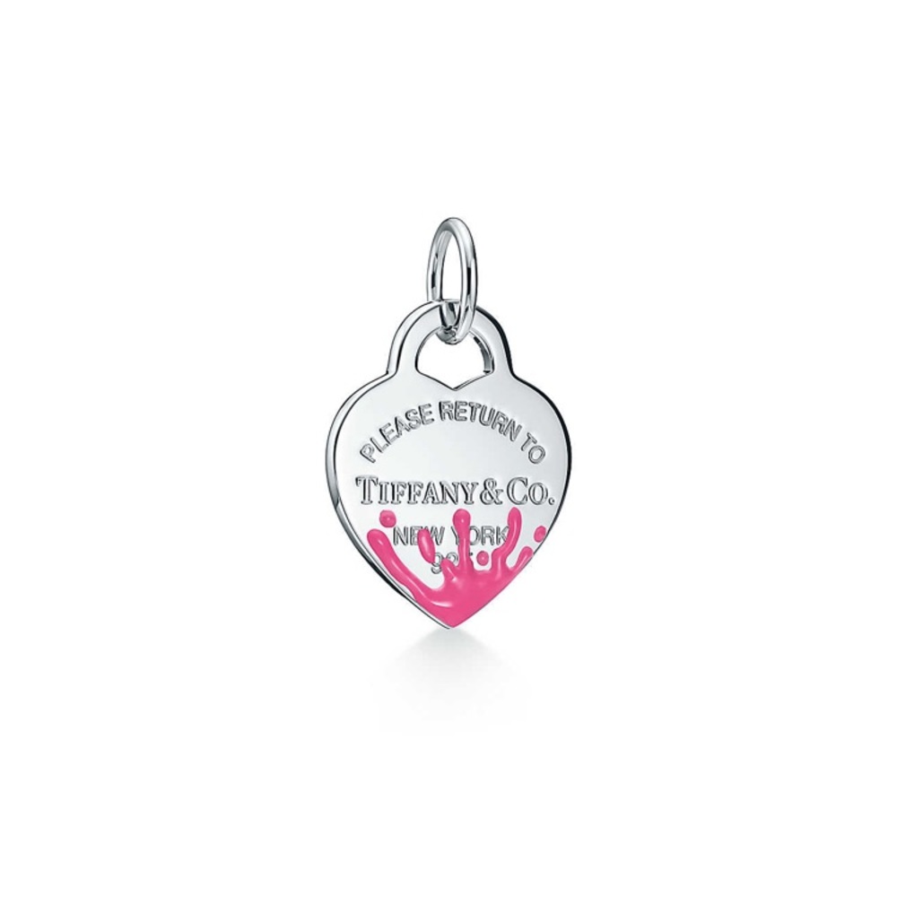 Tiffany Color Splash Heart Charm
